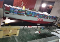 customized model of OOCL Hong Kong (world largest container ship)